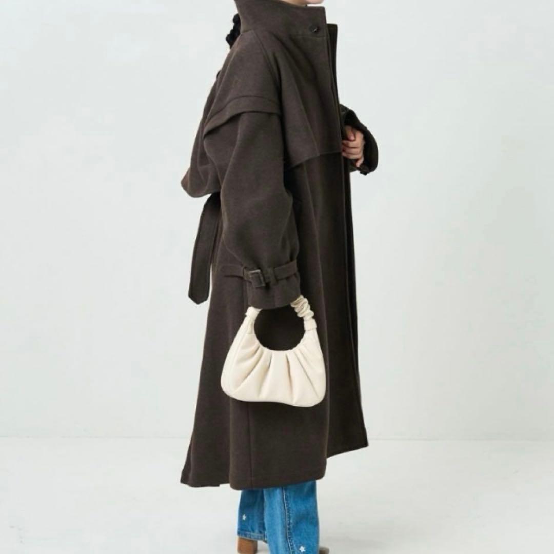 【新品】FREAK'S STORE メルトンライクウーリースタンドトレンチコート