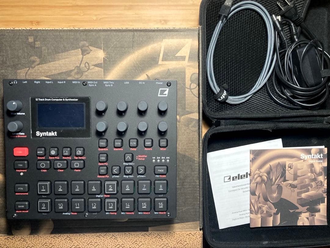 【OYAIDEケーブル他おまけつき】 Elektron Syntakt 箱有り