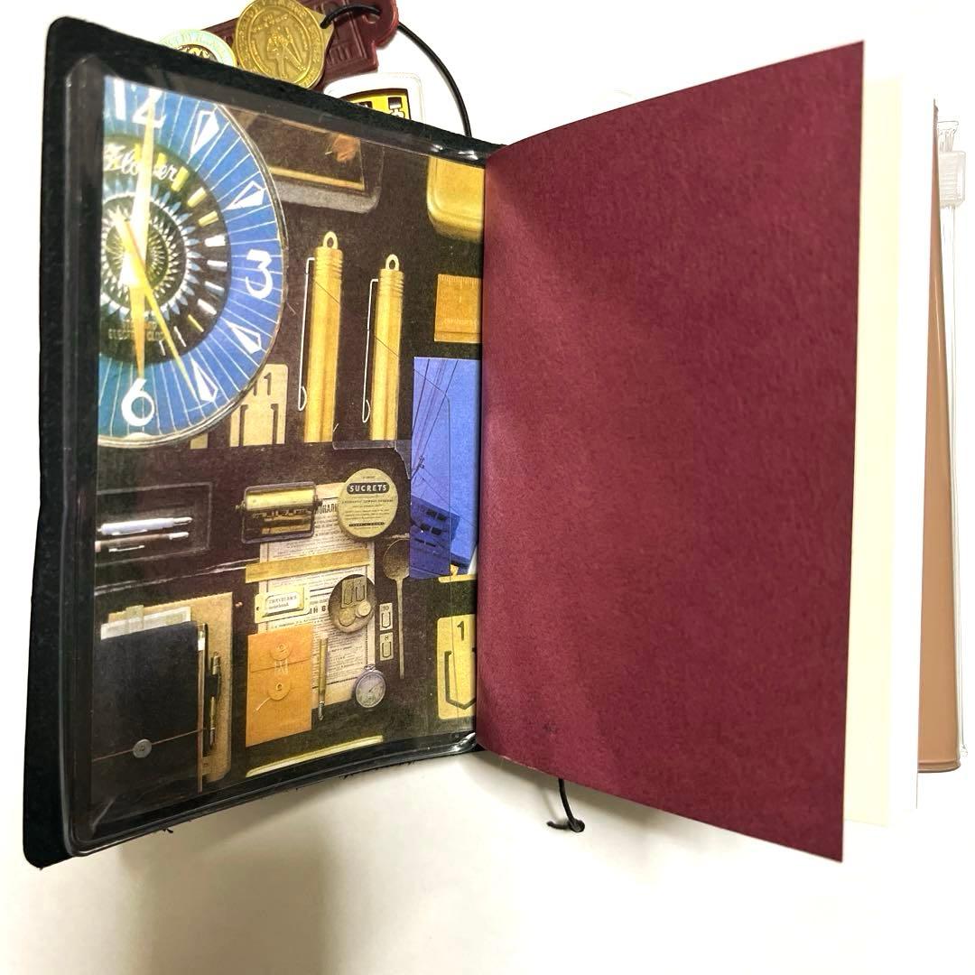 新品トラベラーズノートパスポートサイズブラック手帳化カスタマイズ