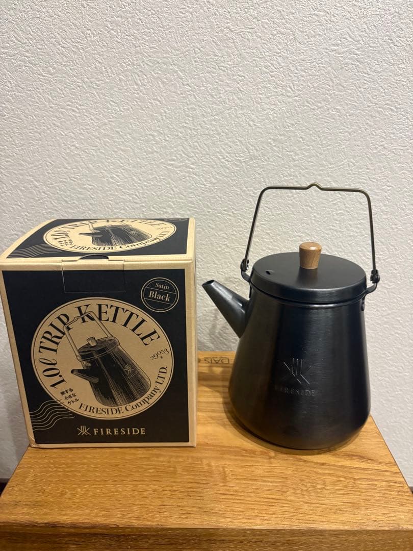 ファイヤーサイド　トリップケトル（サテンブラック）１リットル
