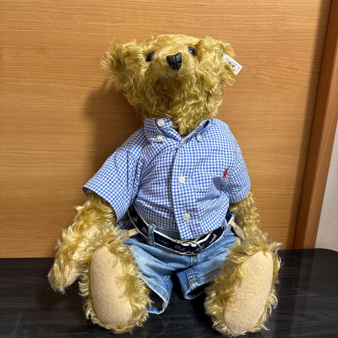 Steiff×Ralph Lauren ぬいぐるみ チェック柄シャツ
