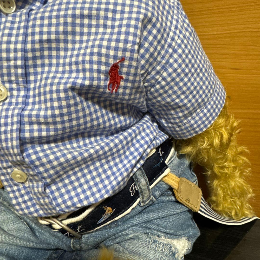 Steiff×Ralph Lauren ぬいぐるみ チェック柄シャツ