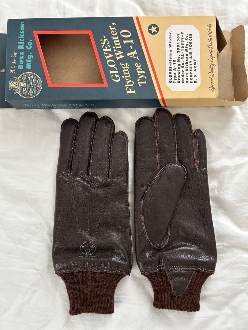 未使用　デッドストック　バズリクソンズ　A-10 グローブ　レザーグローブ　箱付