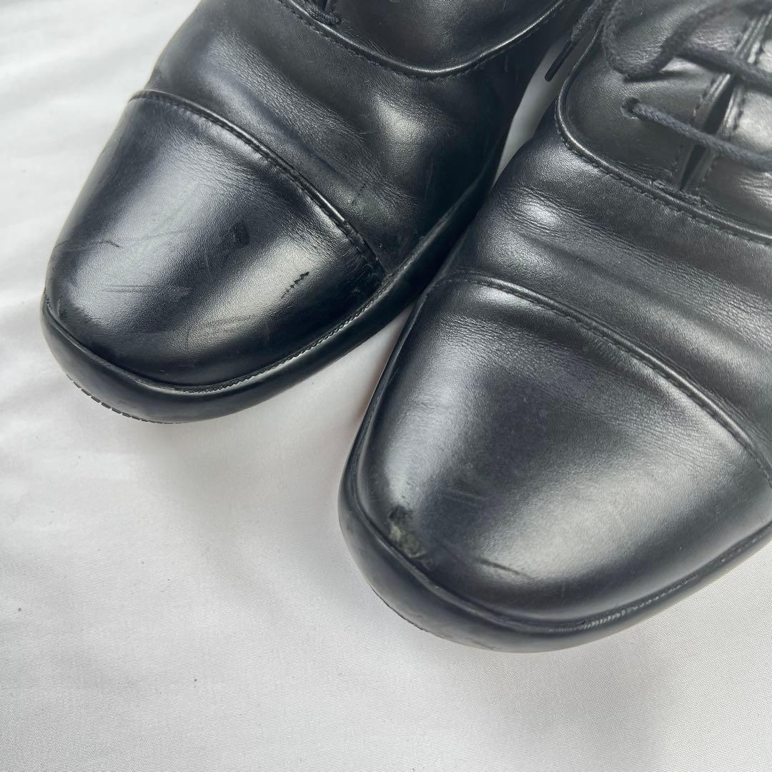 靴 PRADA SPORT leather dress shoes black