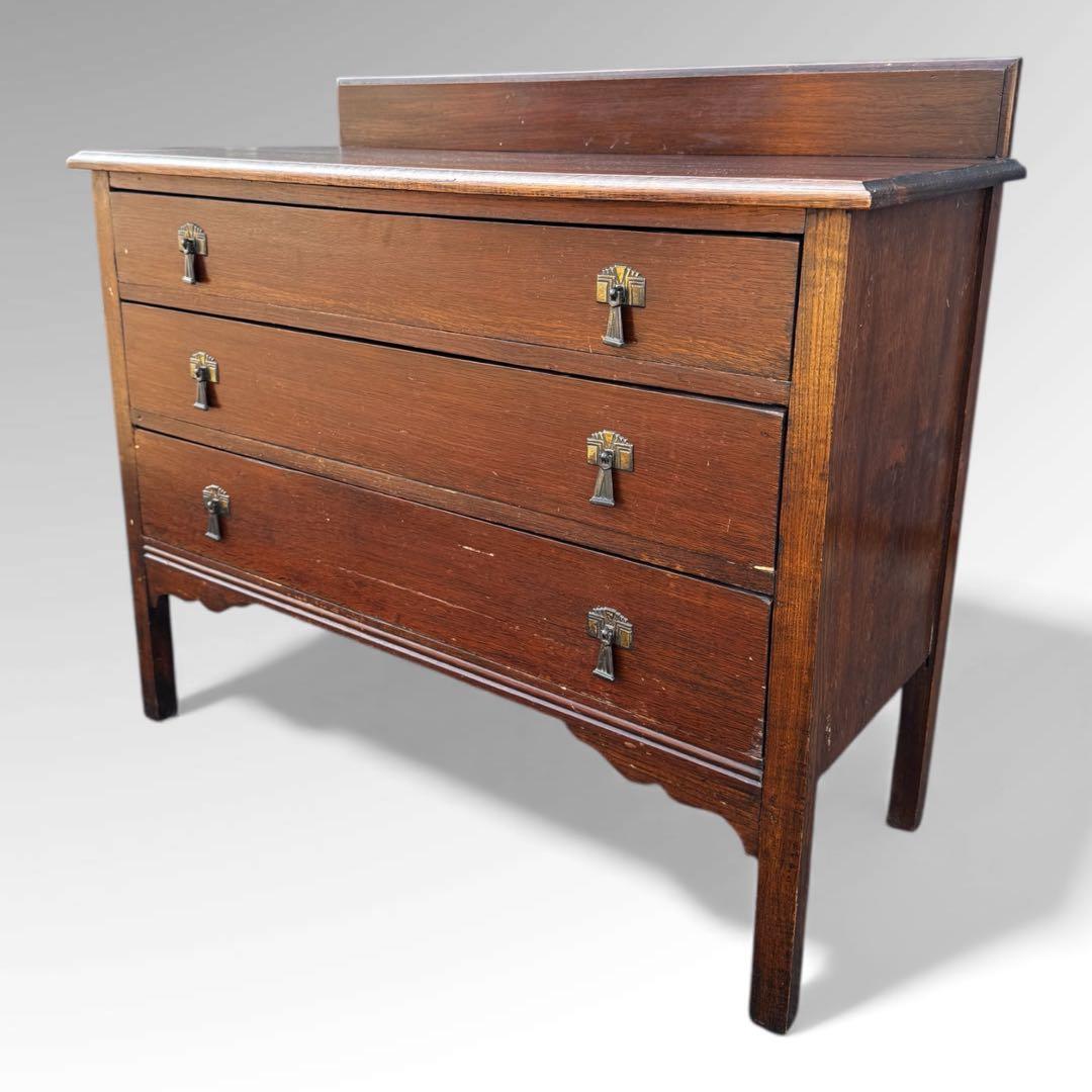 【アンティーク】3段　チェスト 幅99cm 木製 ヴィンテージ クラシック