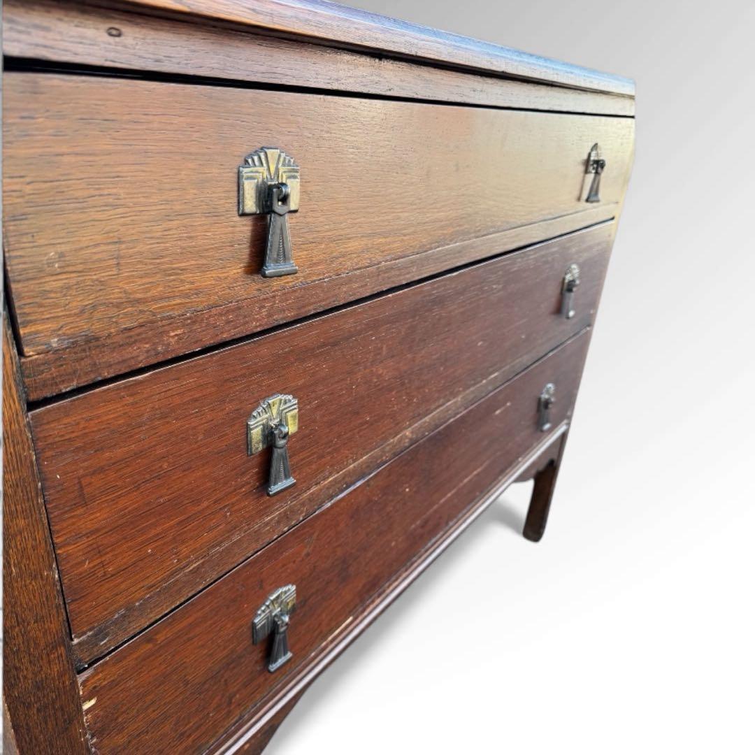 【アンティーク】3段　チェスト 幅99cm 木製 ヴィンテージ クラシック