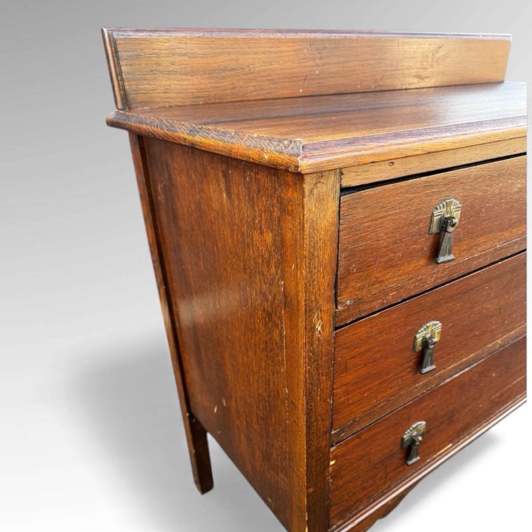 【アンティーク】3段　チェスト 幅99cm 木製 ヴィンテージ クラシック