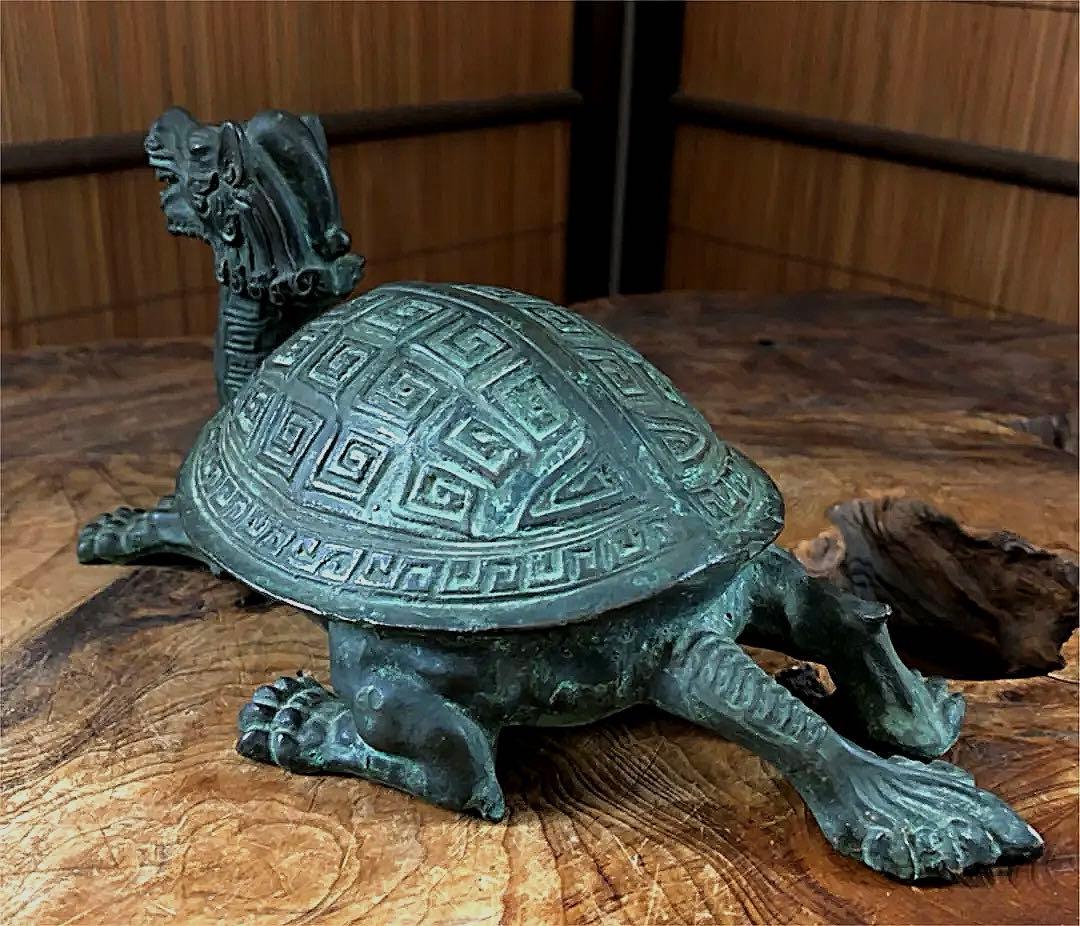 中国美術 古青銅 神獣 四獣 玄武