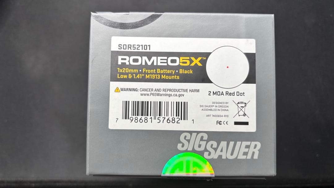 【実物】【値下げしました】SIG SAUER ROMEO5X SOR52101