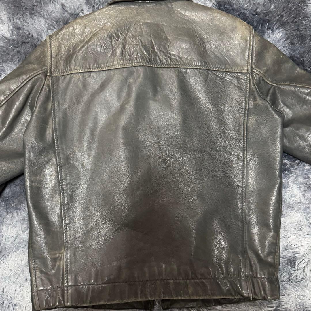 70s〜80s フランス軍 パイロット レザージャケット ユーロビンテージ