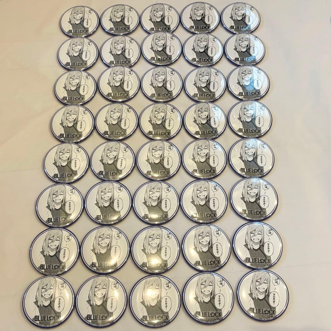 ブルーロック プリンセスカフェ 原作 缶バッジ 千切 豹馬 笑顔