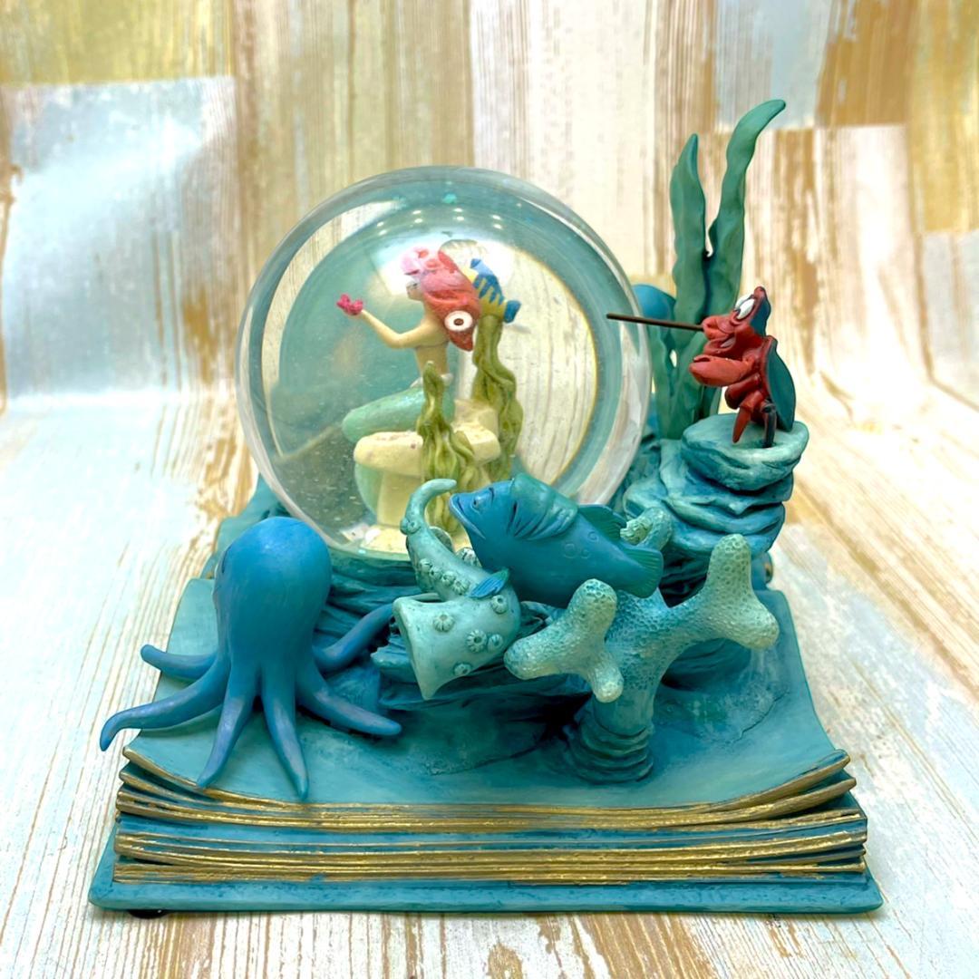 リトル・マーメイド アリエル セバスチャン スノーグローブ フィギュア