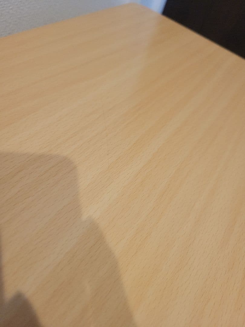 折りたたみテーブル ナチュラル　昇降式