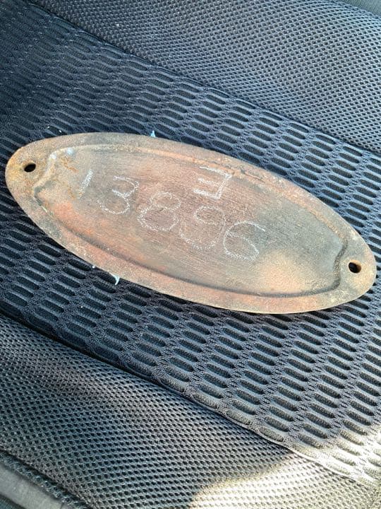 帝国車両プレート(金属)昭和27年式