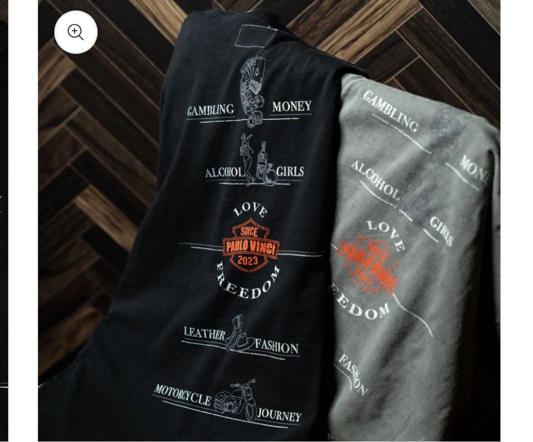 トップス Pocket print Tshirt \"desire\" pablo vinci