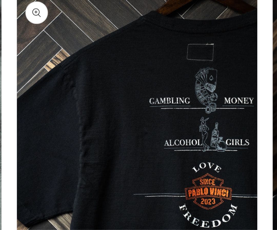 トップス Pocket print Tshirt \"desire\" pablo vinci