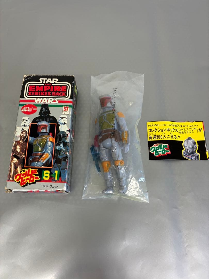 ポピー ワールドヒーロー S-1 ボバ・フェット 内袋 箱あり　オールドケナー