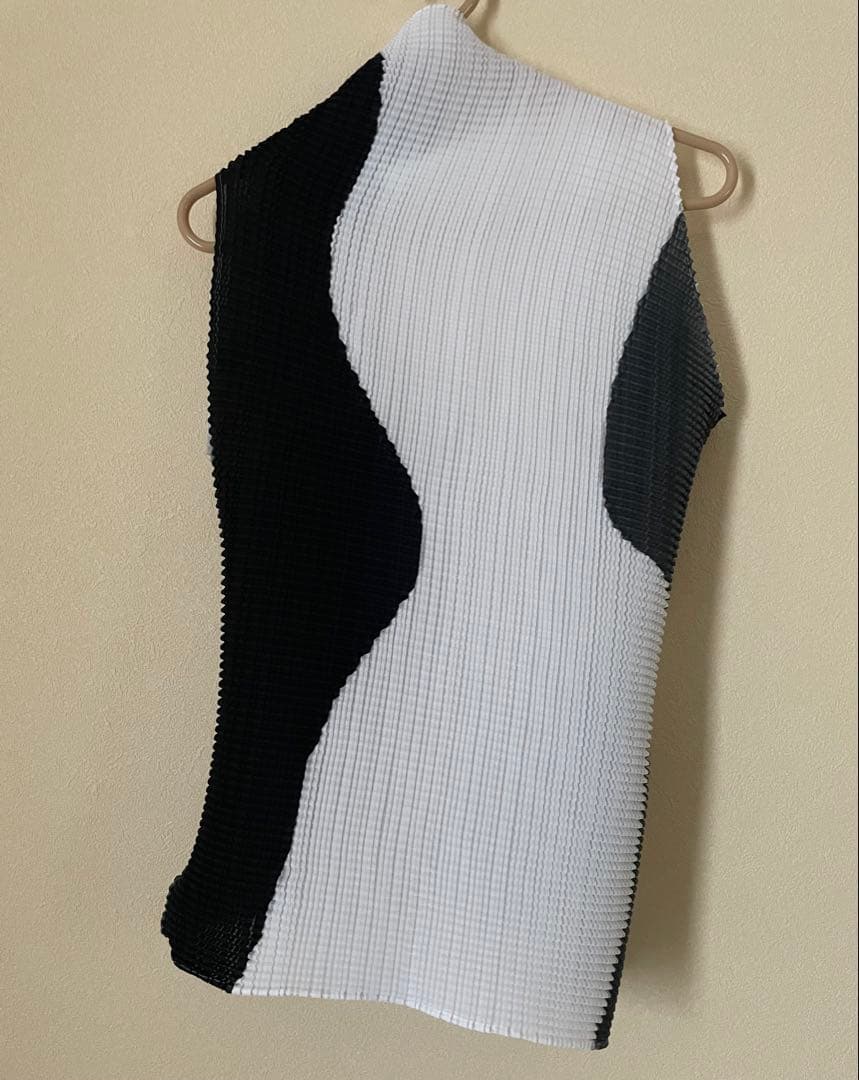 週末価格ISSEYMIYAKE イッセイミヤケ ABSTRACT 新品同様 白黒