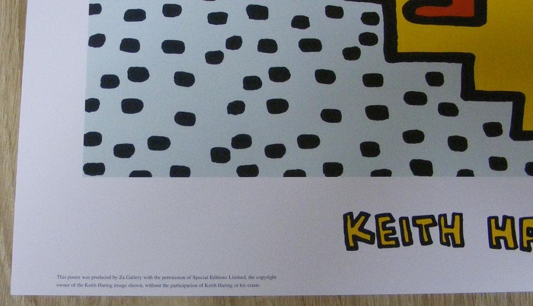 キースヘリング Bunny on the Move 1999年製 ポスター