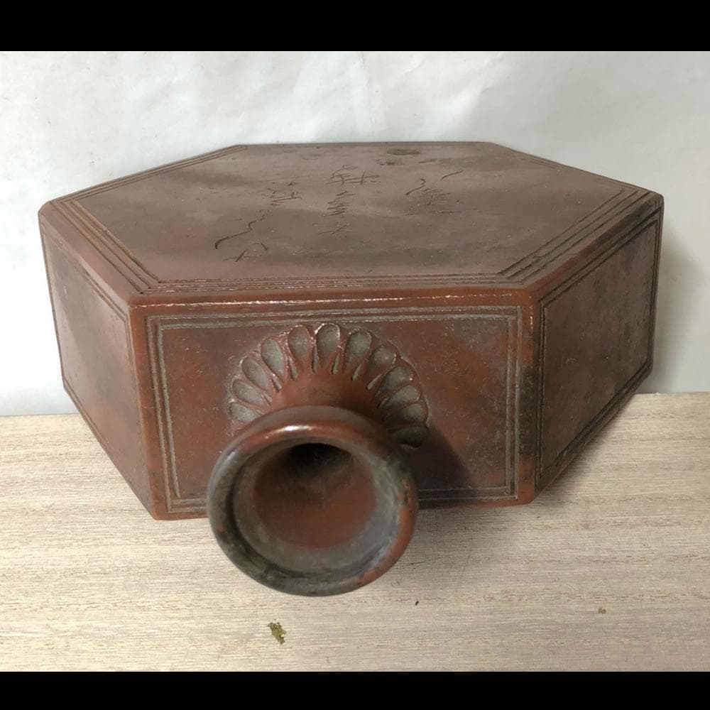 e990 備前焼 六角徳利 酒器 徳利 古美術 骨董品