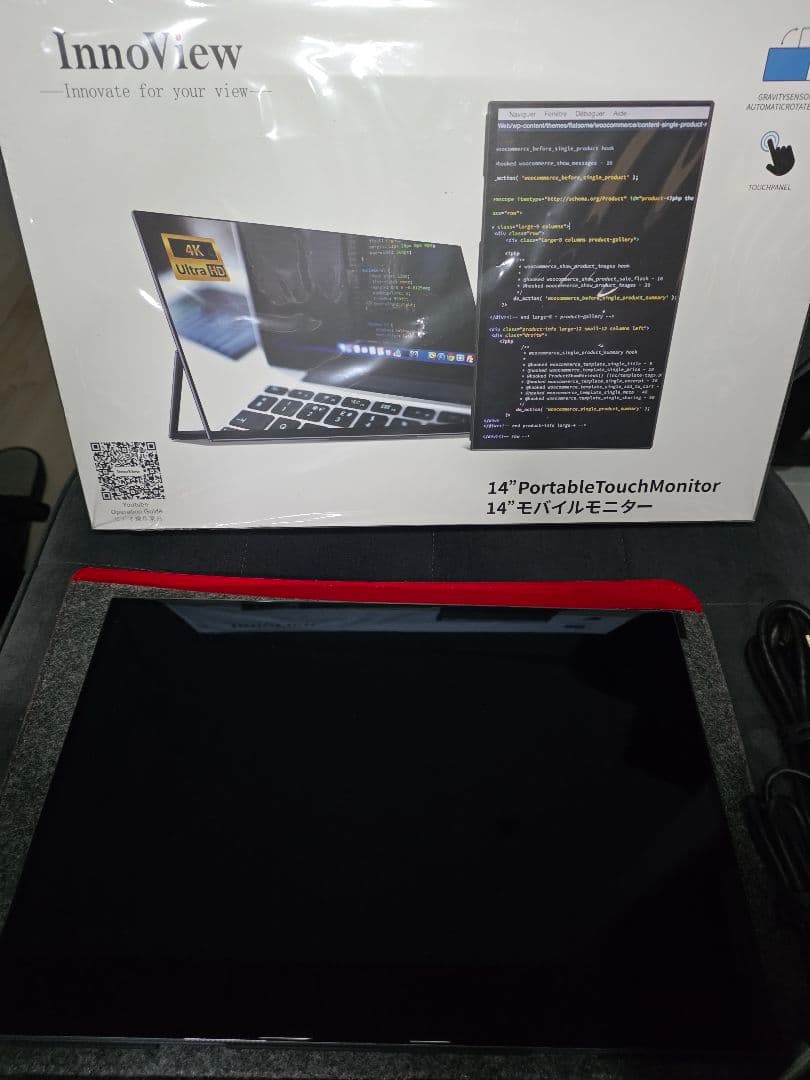 innoview モバイルモニター 14インチ 4K タッチパネル／中古美品