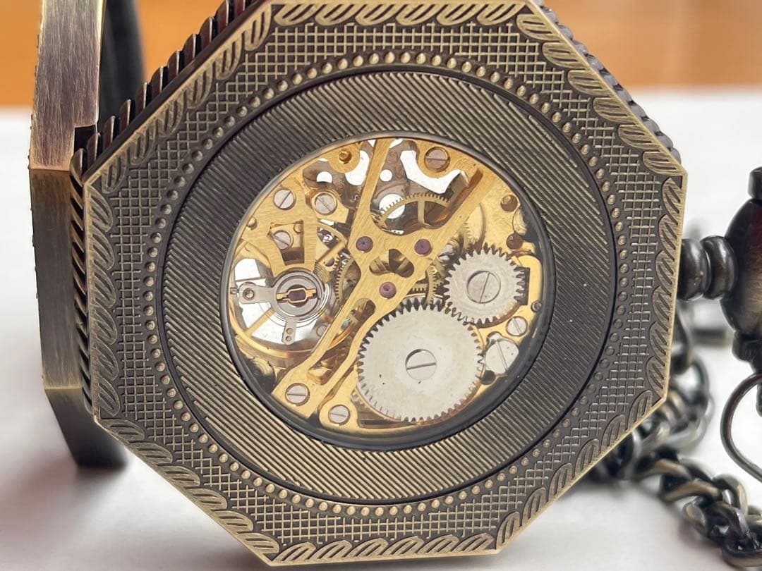 懐中時計　アンティーク　骨董品　スケルトン