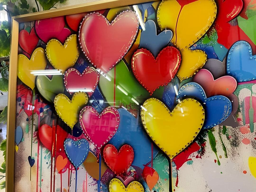 ビジュー　アートパネル　バンクシー　風船と少女　壁掛け　パネル　アート　絵　絵画