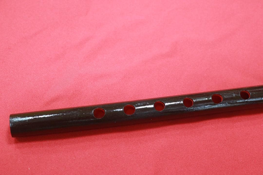 沖縄県産　琉球横笛　竹製（Ｃ♯調）音の高さになります。手工品　新品未使用