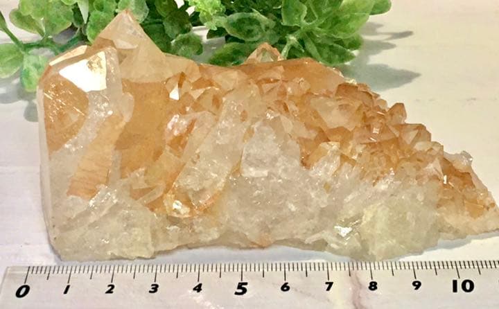 2つのイシス❁⃘*.゜タンジェリンクォーツ　クラスター  レインボー　原石