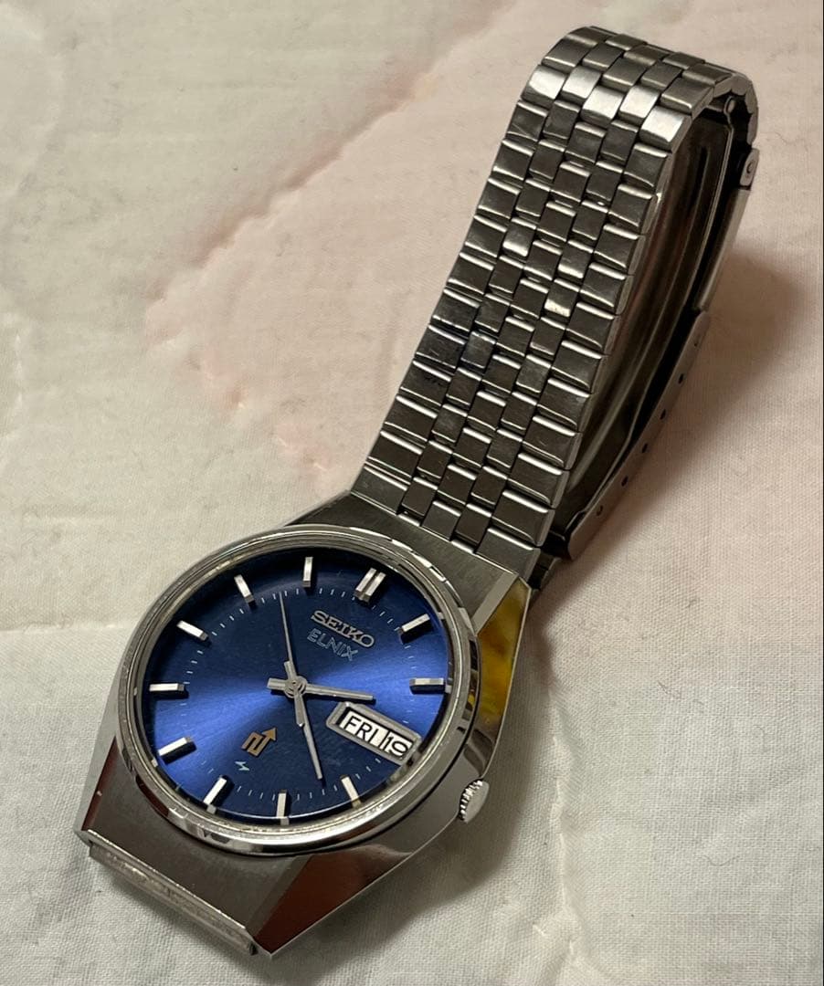 70s SEIKOセイコー エルニクス 純正ブレス 稼動品 クウォーツ
