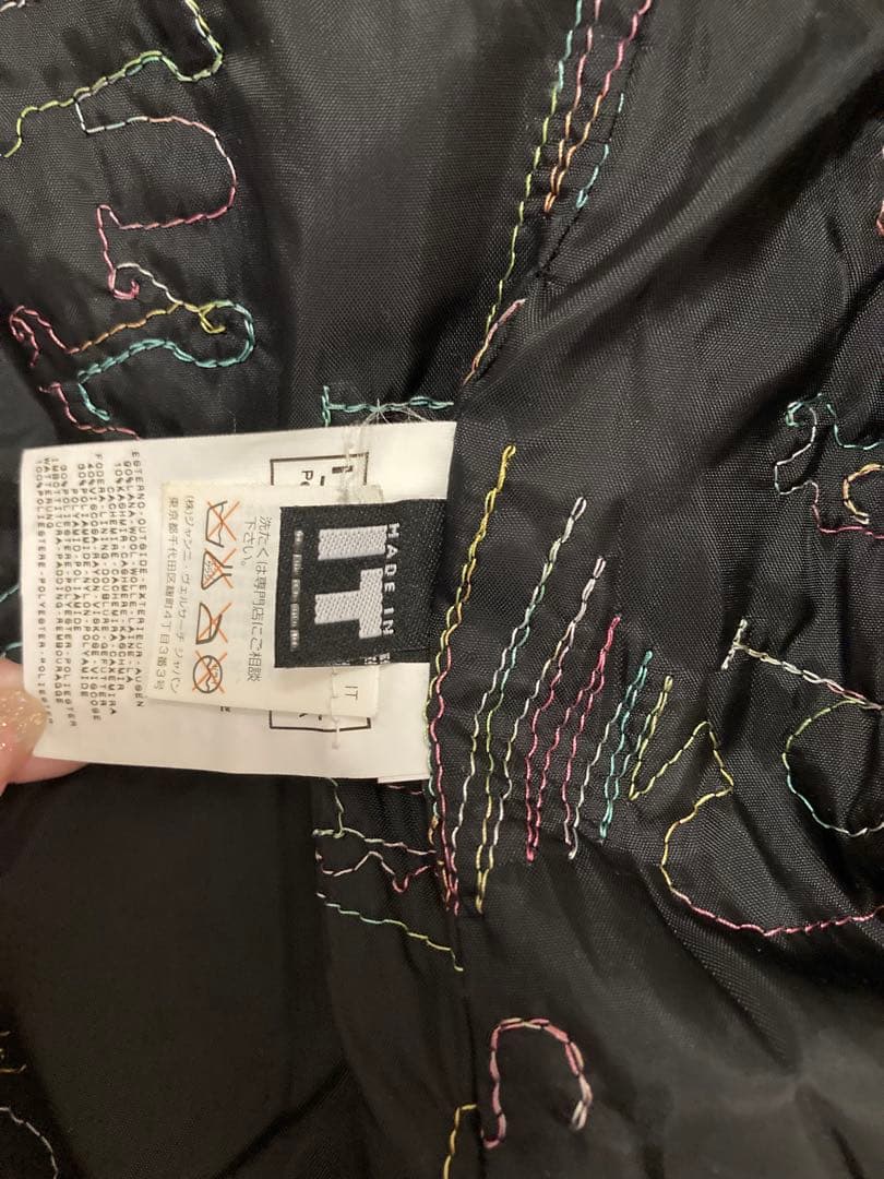 ヴェルサーチVersace★M黒ウールコート裏地メデューサヴィンテージ