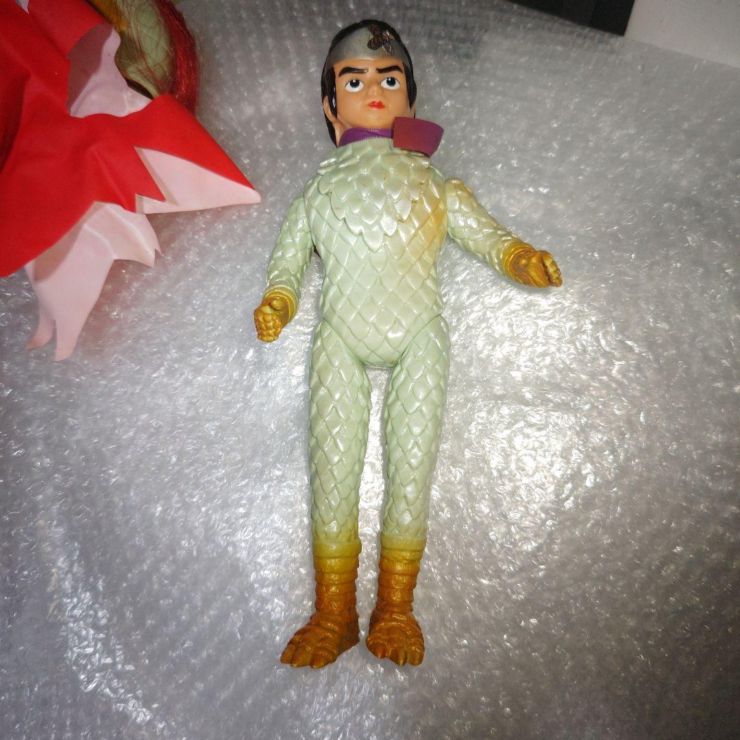 旧バンダイ　変身忍者嵐　面取れ　ソフビ　32cm　現状品