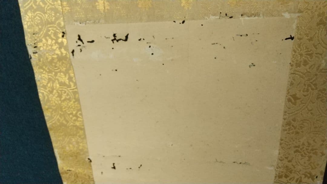 酒井抱一 桃節句 紙本 掛軸 虫食い傷み目立つ 琳派