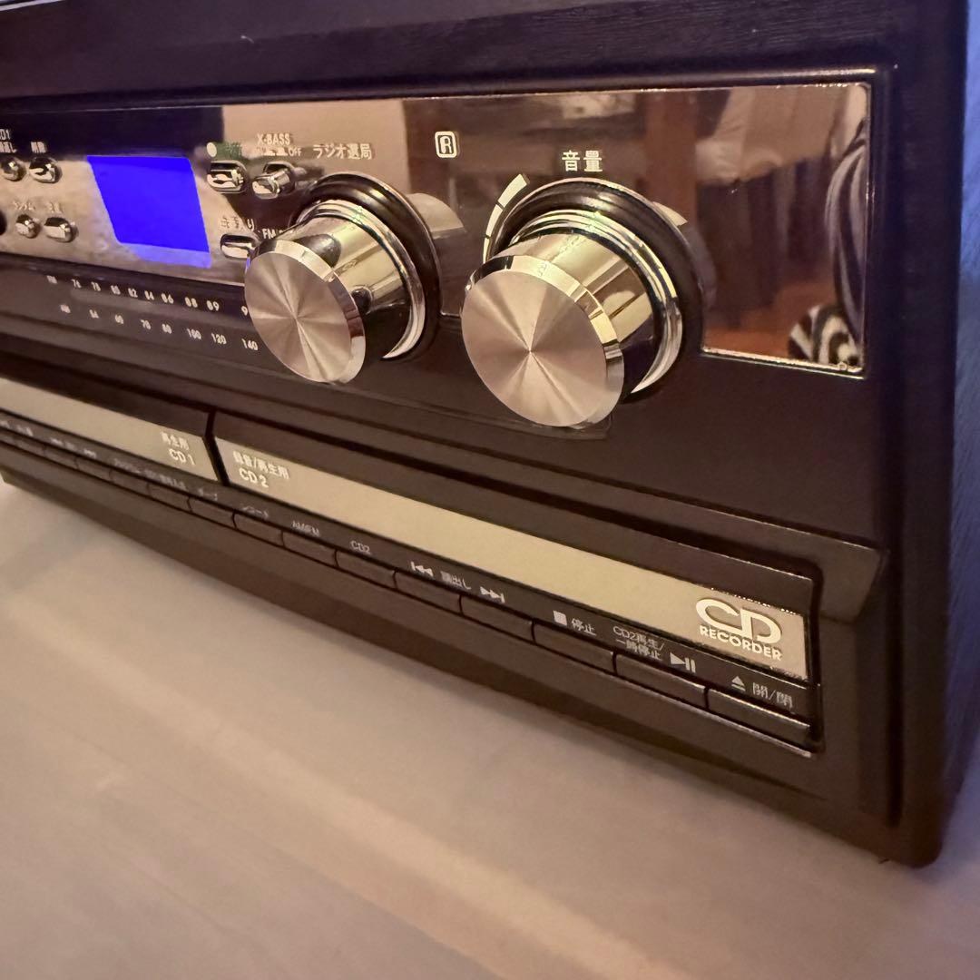 トウショウ CDコピー機能搭載マルチプレーヤー TCDR-186WC リモコン付