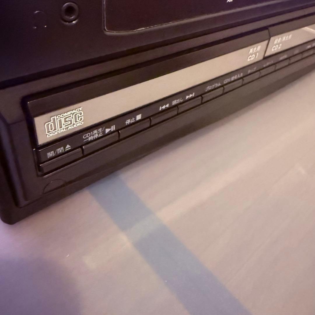 トウショウ CDコピー機能搭載マルチプレーヤー TCDR-186WC リモコン付