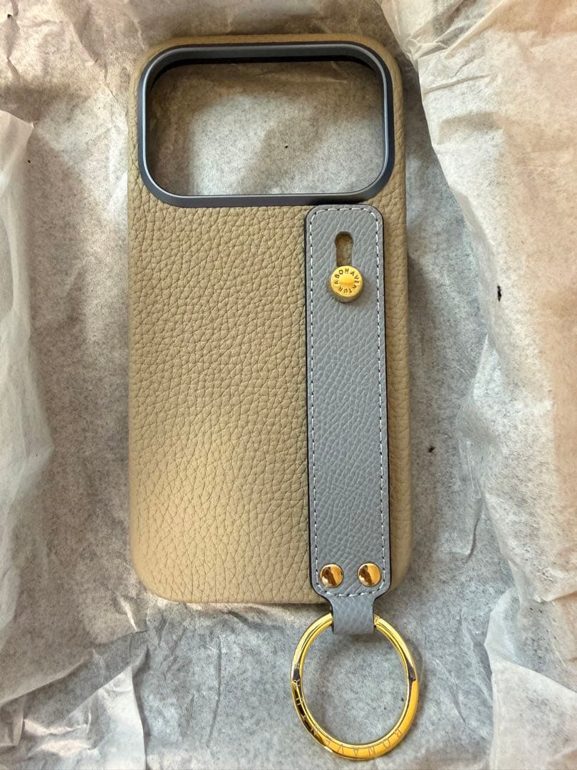 BOHAVENTURA (iPhone 17 Pro) ハンドル付き ×ブルー