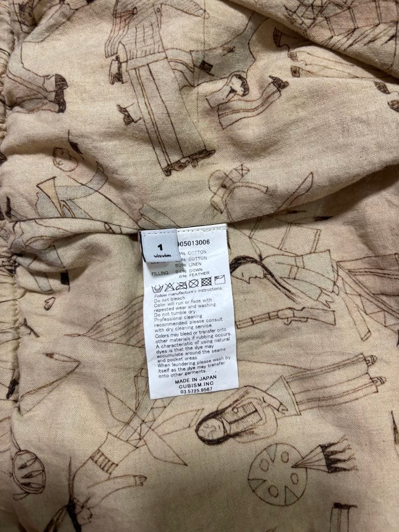 【GUm】visvim INSULATOR DOWN VEST ICT