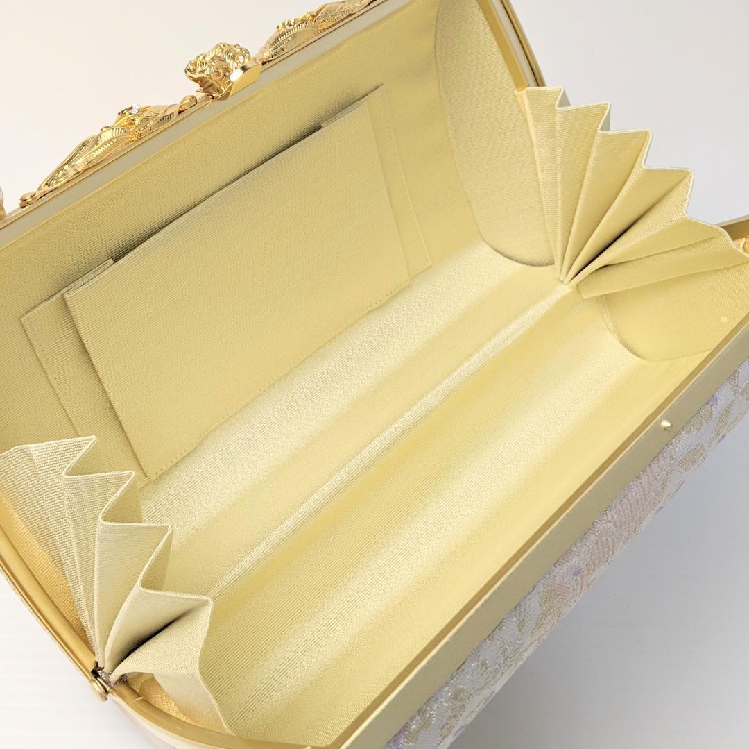 紗織 ブランド 草履 バッグ セット 帯地 ゴールド フォーマル Mサイズ H3