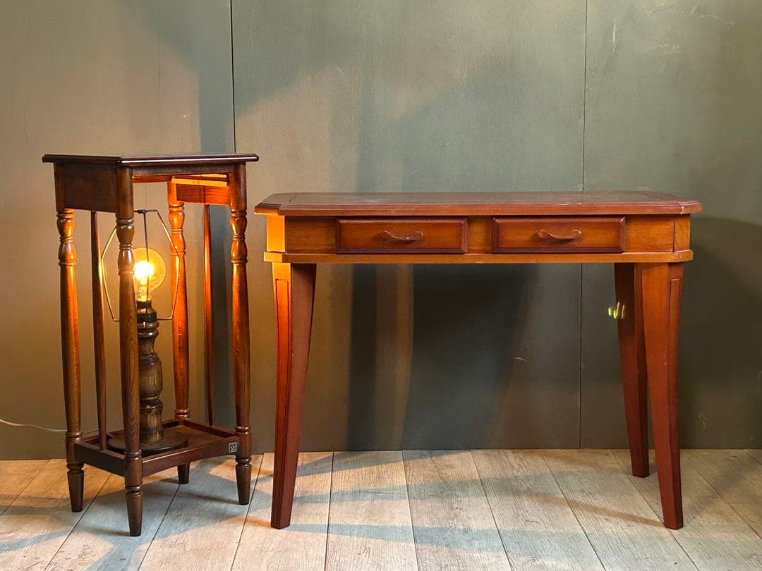 希少　洋風　クラシック　ワイドコンソール　ナイトテーブル　サイドボード　R