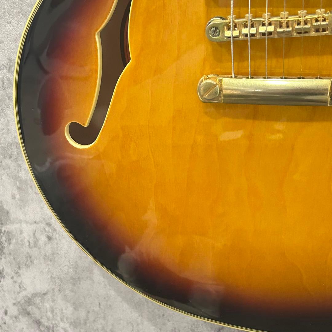 美品 シェラトンⅡ Epiphone セミアコースティックギター サンバースト