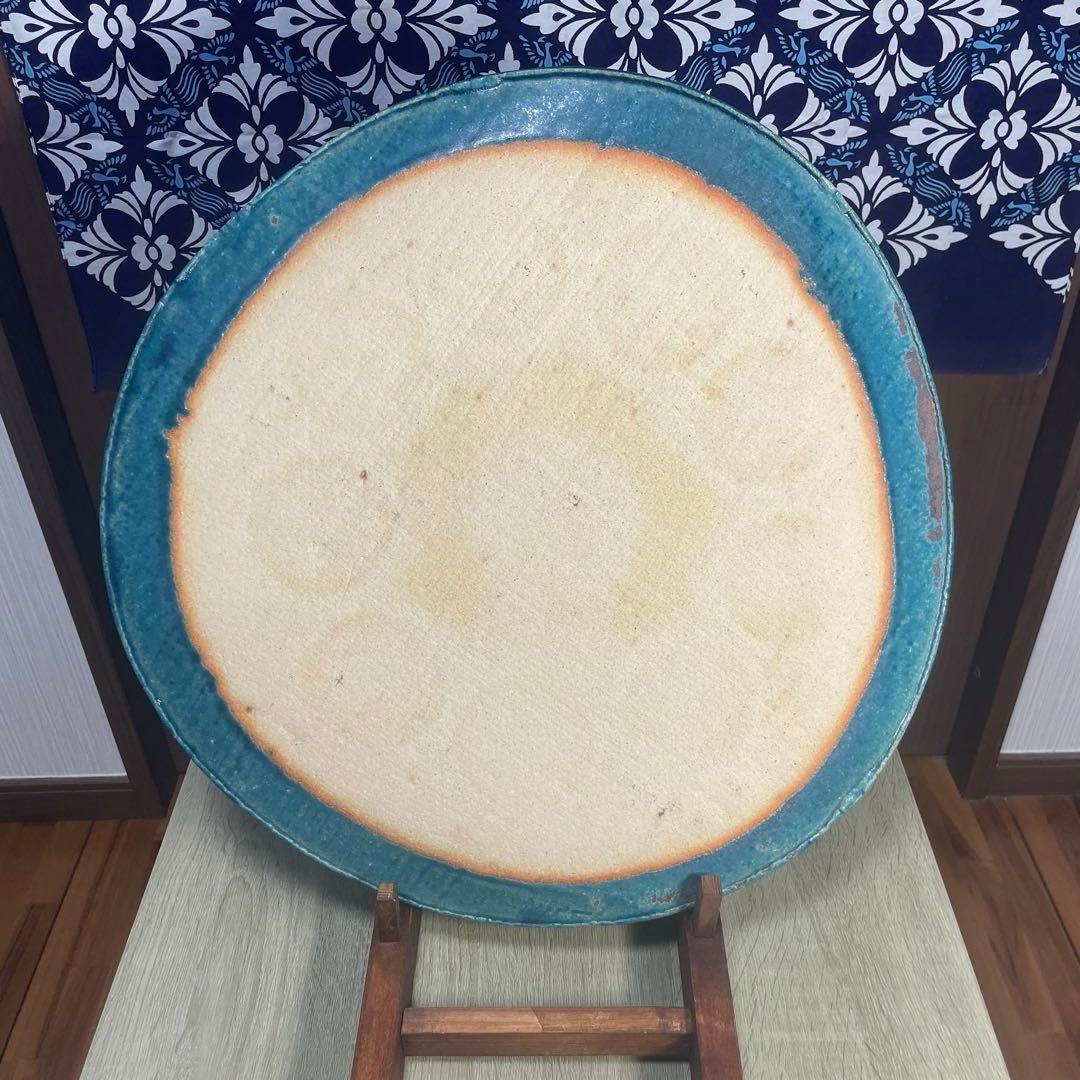 マヒローです　大嶺實清氏作　青彩陶板　47㎝