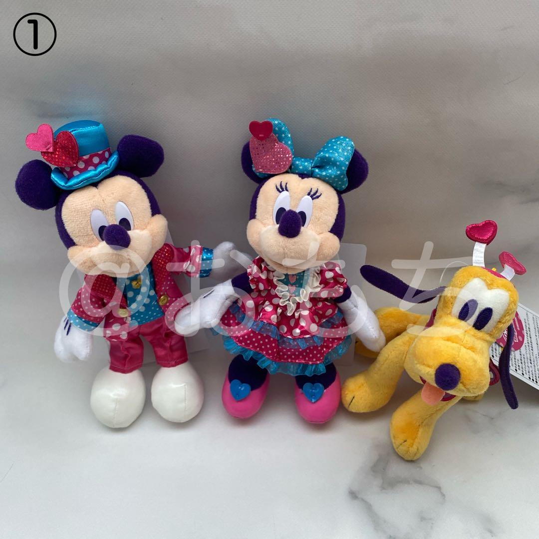 ★3点セット★ 未使用《ディズニー》ミッキー ミニー プルート ぬいぐるみバッジ