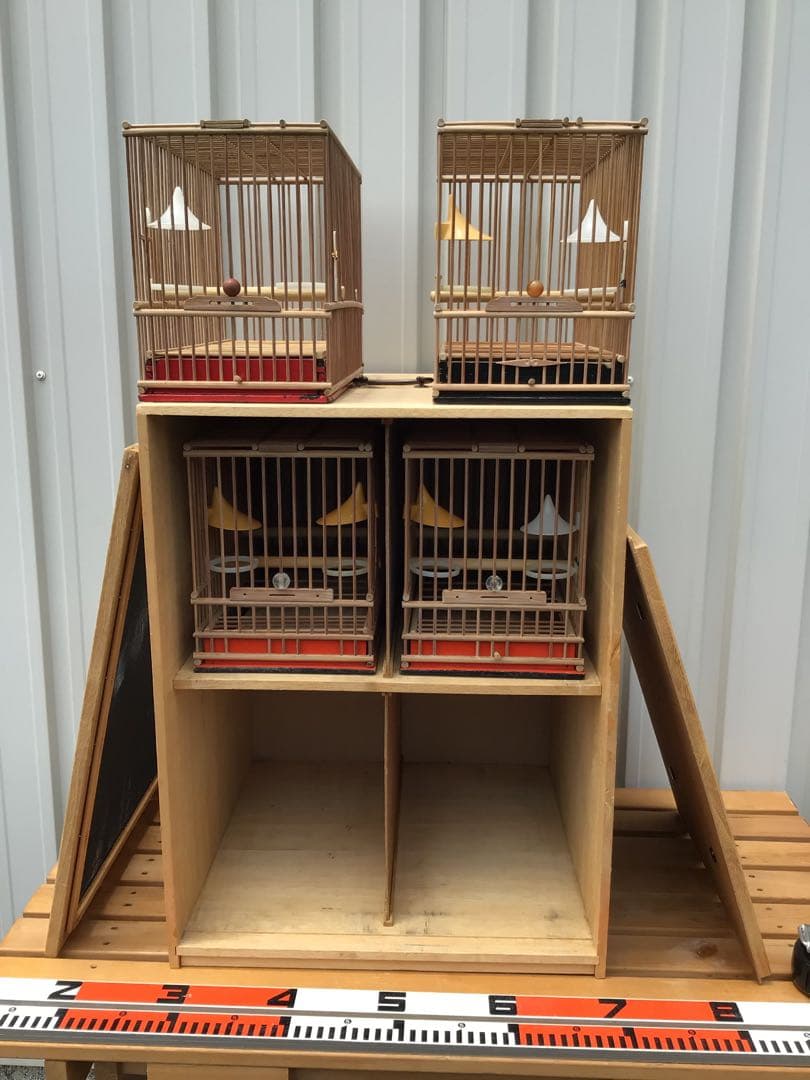 メジロ籠 4個 & 寝かせ箱 セット 美品 送料込み