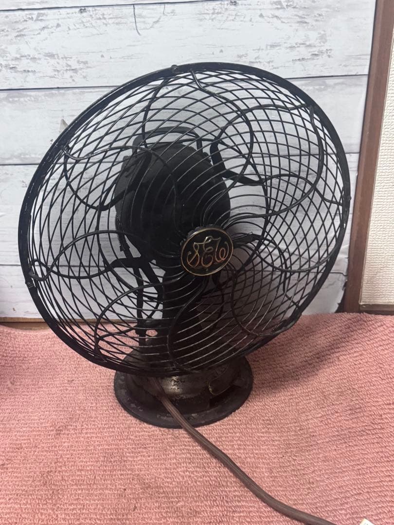 稼働品 扇風機（交流電気扇）C-7032 芝浦製作所 昭和レトロ アンティーク