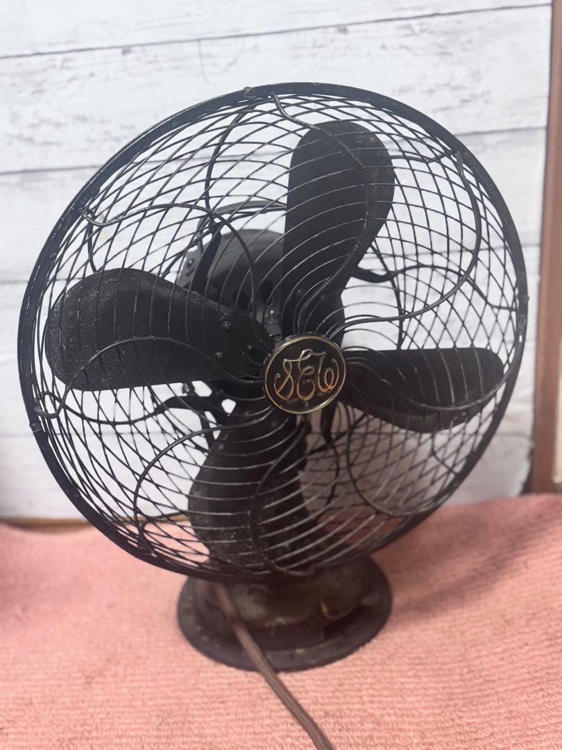 稼働品 扇風機（交流電気扇）C-7032 芝浦製作所 昭和レトロ アンティーク