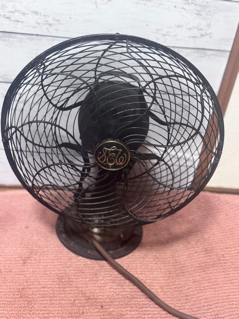 稼働品 扇風機（交流電気扇）C-7032 芝浦製作所 昭和レトロ アンティーク