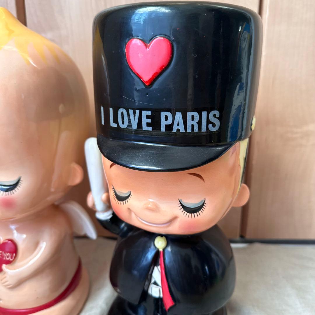 天使の赤ちゃんとパリの警官 希少 内藤モネ作品