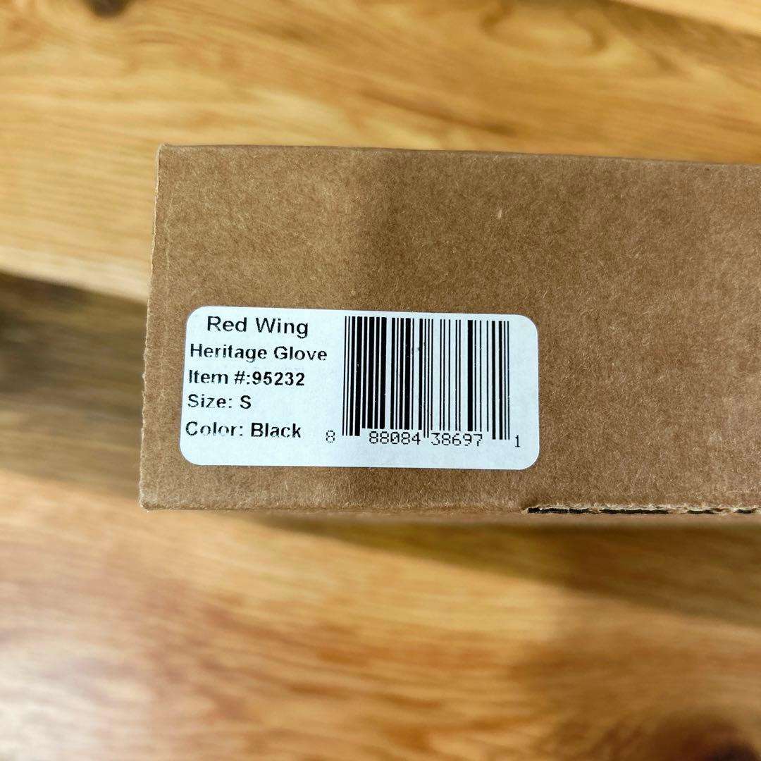 RED WING ブラックレザー手袋 ワークグローブSMALL