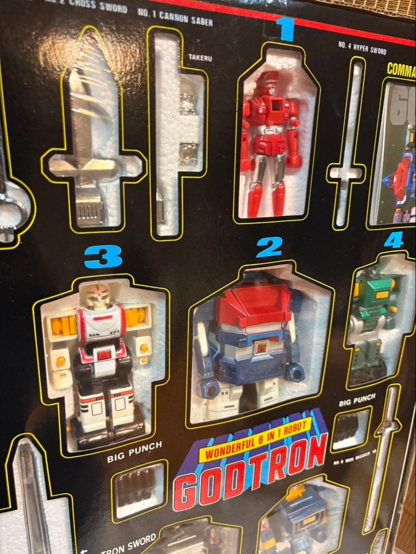 台湾製 六神合体ゴッドマーズ GODTRON 超合金 未使用品 当時物 海外版