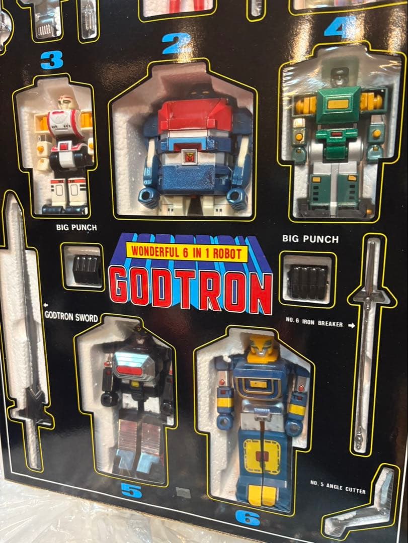台湾製 六神合体ゴッドマーズ GODTRON 超合金 未使用品 当時物 海外版